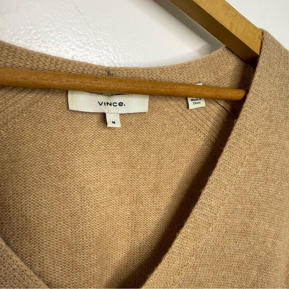 VINCE Wool and Cashmere Belted Sweater Midi Dress - Picture 5 of 9